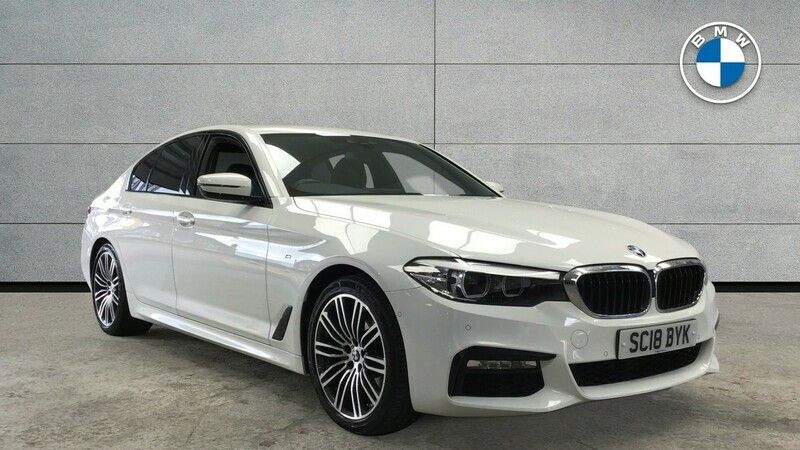 White Used 2018 BMW 520 M Sport | £19,995 (Fair price) - Image 1/4