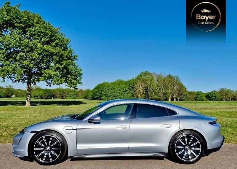 Used Porsche Taycan Performance Package 500 kW (680 HP) 2021 Silver Sedan