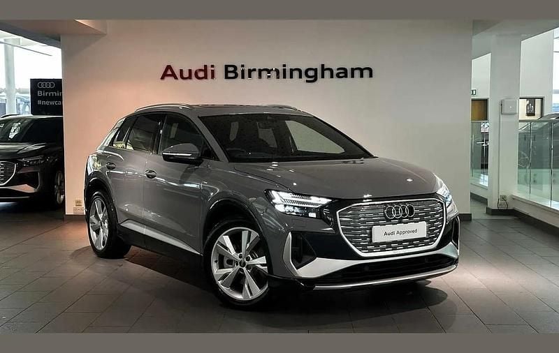 Pebble grey New 2025 Audi Q4 e-tron S-Line SUV | £47,950 - Image 1/4