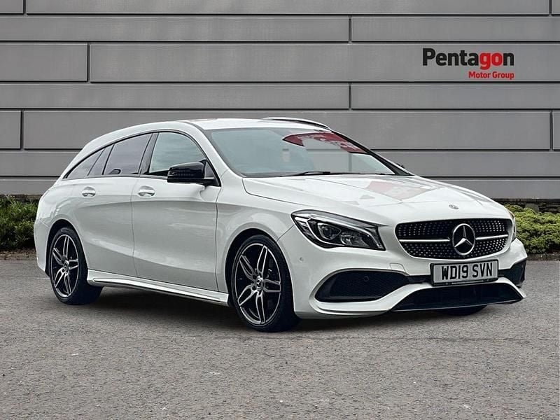 White Used 2019 Mercedes CLA220 Shooting Brake AMG line Estate | £12,900 (Good price) - Image 1/4