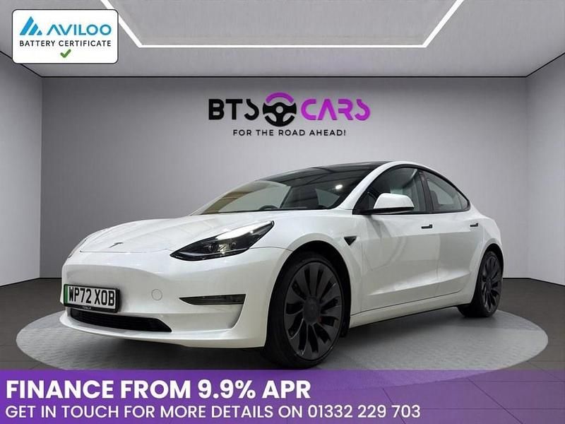 Used Tesla Model 3 Performance 461 kW (627 HP) 2022 White Sedan