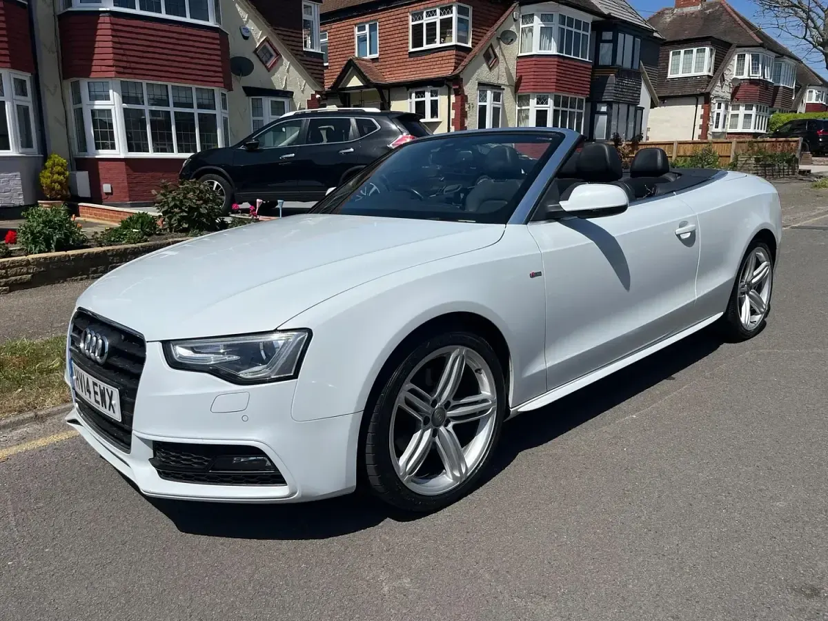 Used Audi A5 Cabriolet S-Line 2014 White Cabriolet
