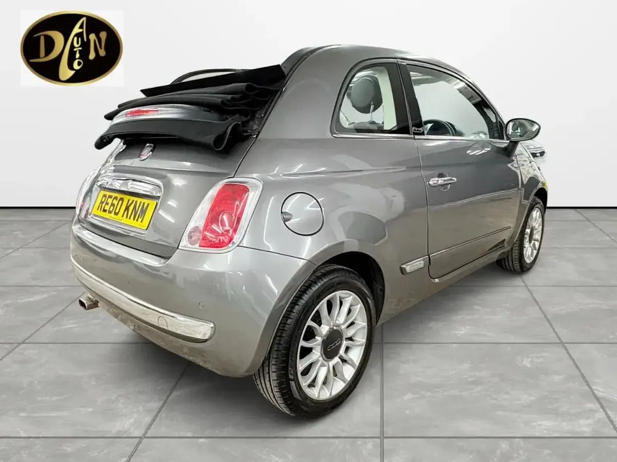 Used Fiat 500 Lounge 69 HP (50 kW) 2010 Grey Cabriolet