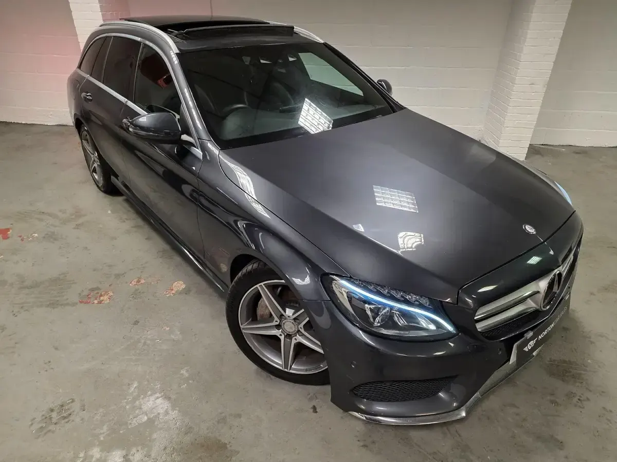 Used Mercedes C250 AMG Line Premium 204 HP (150 kW) 2015 Grey Estate