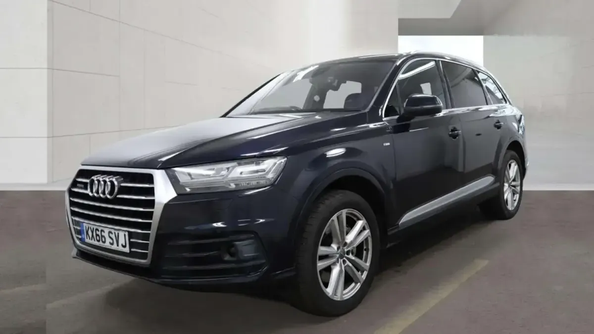 Begagnad Audi Q7 S-Line 2016 Blå SUV