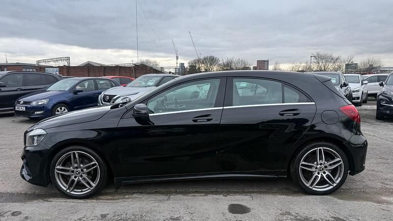 Used Mercedes A180 AMG line 2018 Black Hatchback