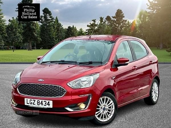 Used Ford Ka Zetec 84 HP (61 kW) 2018 Red Hatchback