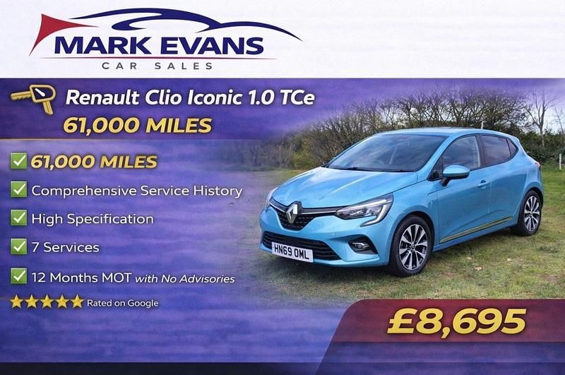 Used Renault Clio IV Iconic 100 HP (73 kW) 2019 Blue Hatchback