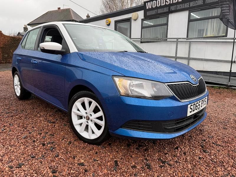 Used Skoda Fabia SE 90 HP (66 kW) 2015 Blue Hatchback