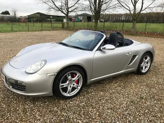 Second-hand Porsche Boxster 295 CP (216 kW) 2007 Argintiu Cabrio