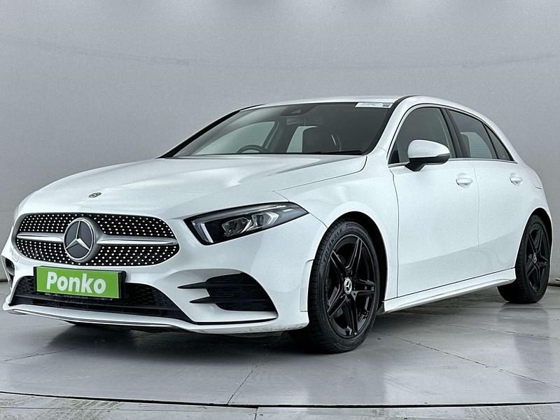 Used Mercedes A200 AMG line 163 HP (119 kW) 2019 White Hatchback