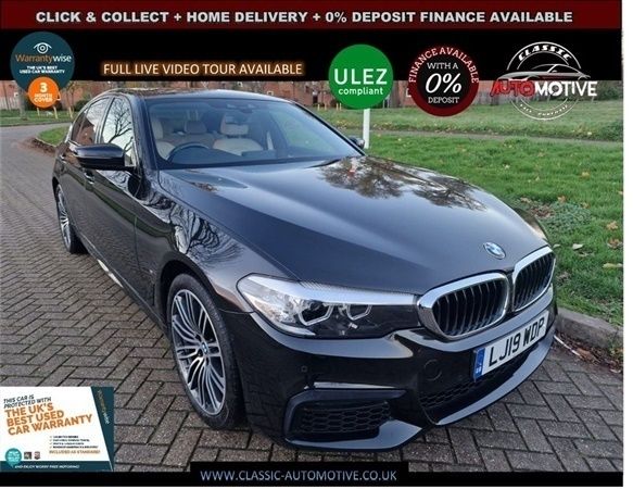 Black Used 2019 BMW 530e M Sport Sedan | £25,995 - Image 1/1