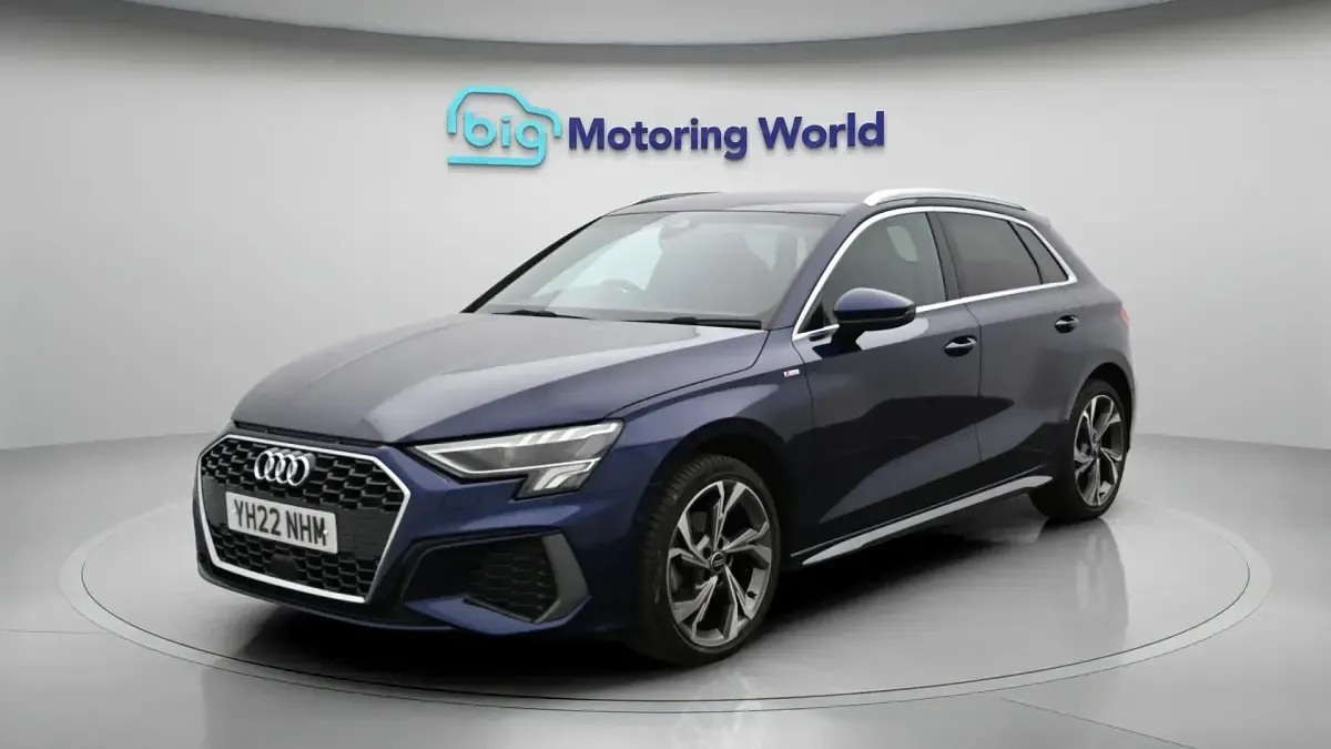 Used Audi A3 S-Line 148 HP (108 kW) 2022 Blue Sedan