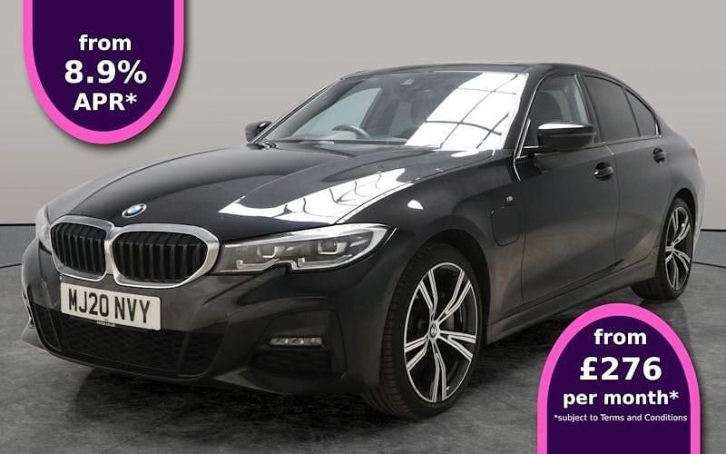 Black Used 2020 BMW 330e M Sport Sedan | £18,508 (Fair price) - Image 1/3