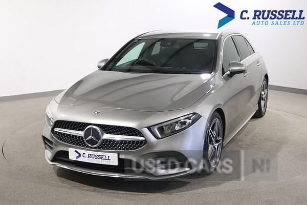 Used Mercedes A200 AMG line 163 HP (119 kW) 2020 Silver Hatchback