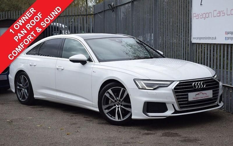 White Used 2021 Audi A6 S-Line Sedan | £27,949 (Fair price) - Image 1/3