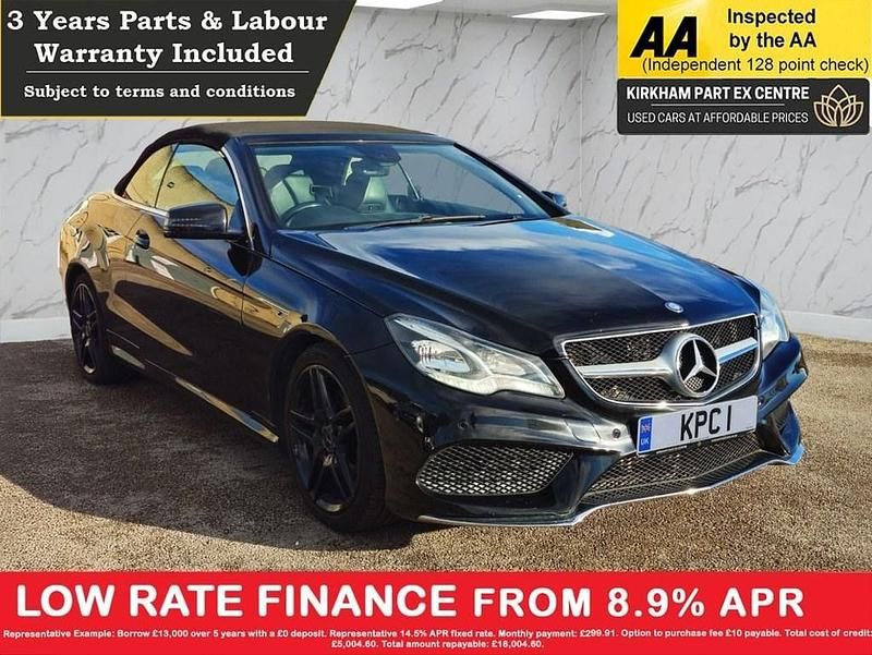 Used Mercedes E220 AMG 170 HP (125 kW) 2013 Black Cabriolet