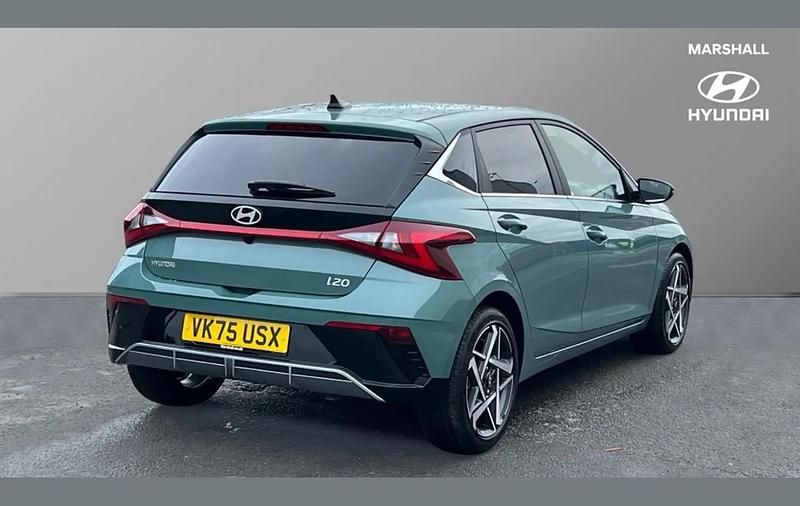 New Hyundai i20 Premium 100 HP (73 kW) 2025 Mangrove green Hatchback