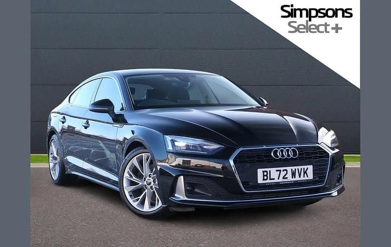 Black Used 2022 Audi A5 Sportback Sport Hatchback | £22,495 (Good price) - Image 1/4