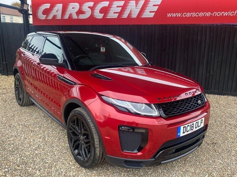 Red Used 2018 Land Rover Range Rover evoque HSE Dynamic Estate | £13,999 (Good price) - Image 1/4