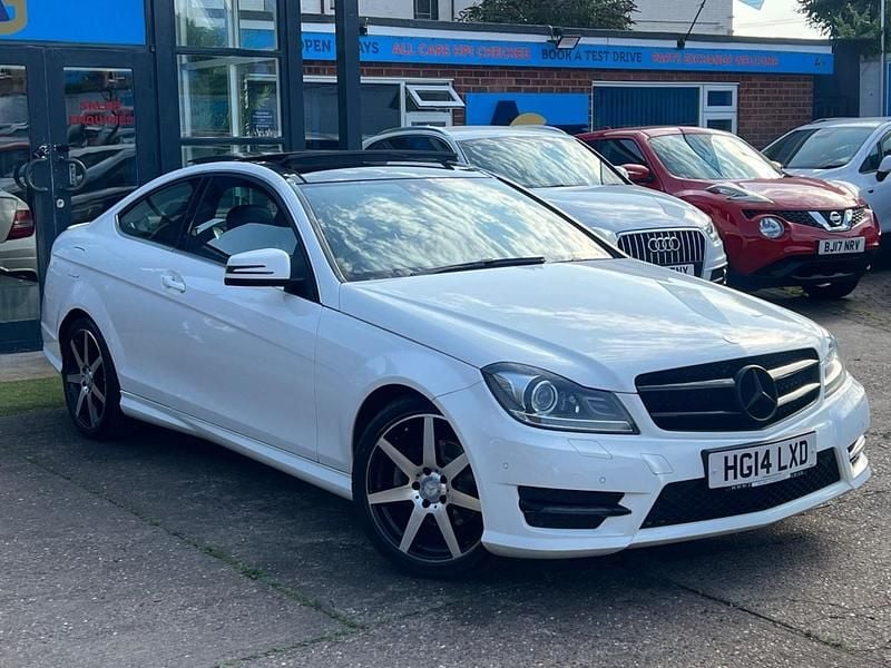 White Used 2014 Mercedes C250 Sport Edition Coupe | £8,680 (Super price) - Image 1/4