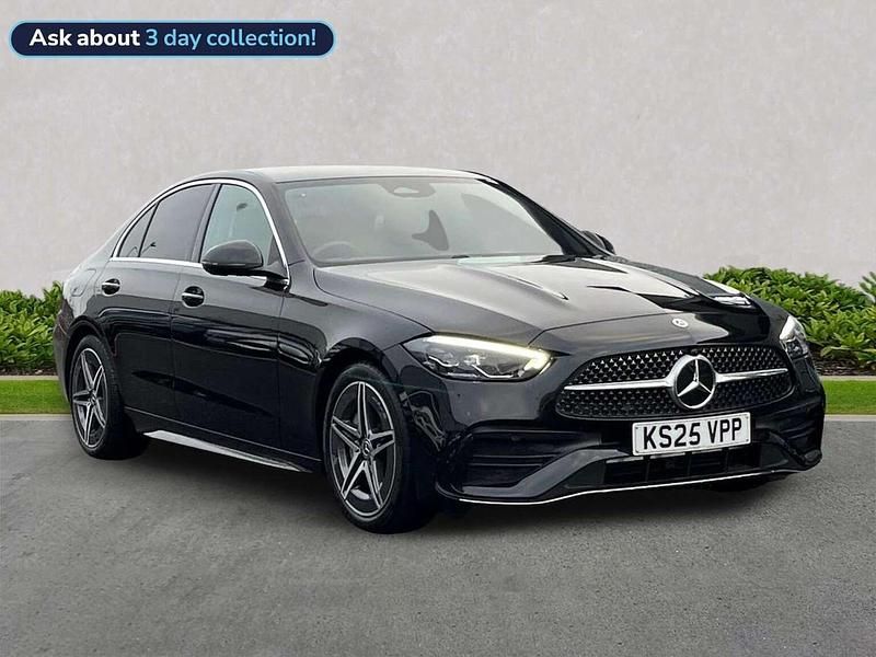 Used Mercedes C200 AMG line 204 HP (150 kW) 2025 Black Sedan