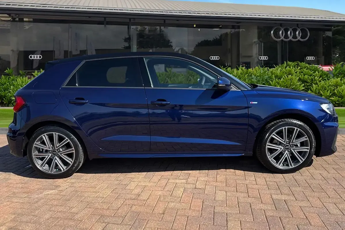 New Audi A1 Sportback S-Line 2026 Blue Hatchback