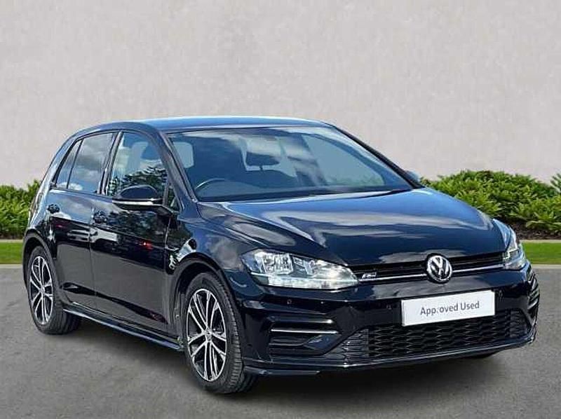 Black Used 2019 VW Golf VII R-line Hatchback | £16,213 (Fair price) - Image 1/4