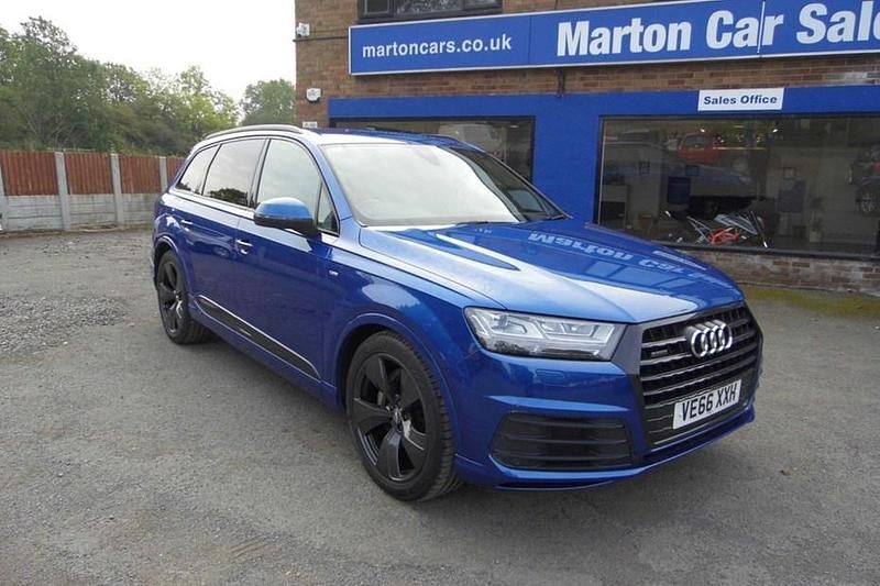 Blue Used 2016 Audi Q7 S-Line SUV | £19,000 (Fair price) - Image 1/1