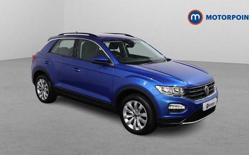 Blue Used 2021 VW T-Roc SE SUV | £15,349 (Fair price) - Image 1/4