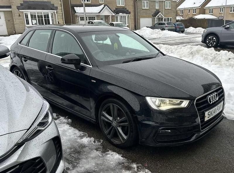 Black Used 2014 Audi A3 Sportback S-Line Hatchback | £9,400 (Good price) - Image 1/4
