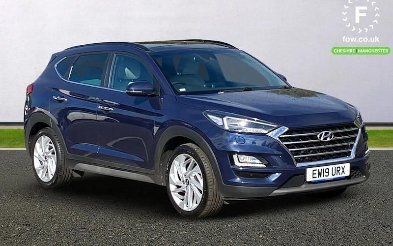 Blue Used 2019 Hyundai Tucson Premium SE SUV | £16,099 (Fair price) - Image 1/4