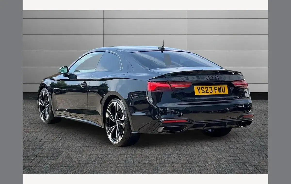 Used Audi A5 Black Edition 150 HP (110 kW) 2023 Mythos black Coupe
