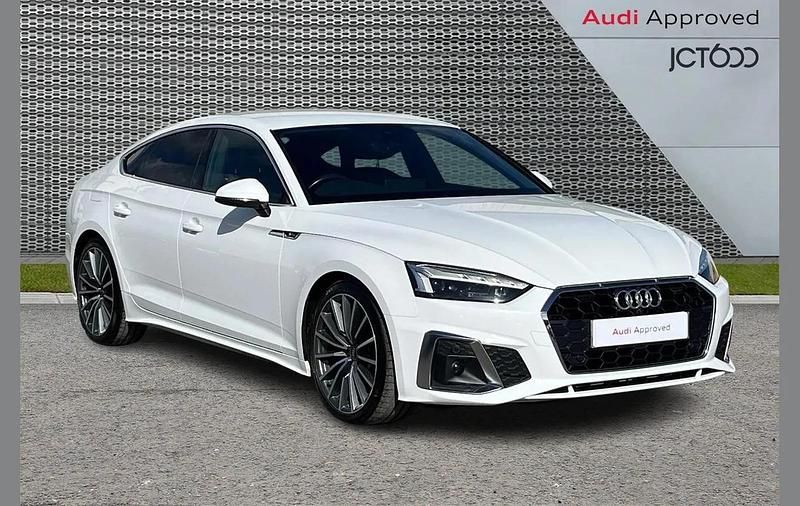Used Audi A5 Sportback S-Line 161 HP (118 kW) 2021 White Hatchback