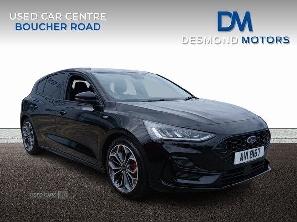 Black Used 2025 Ford Focus ST-Line X Hatchback | £27,489 - Image 1/4