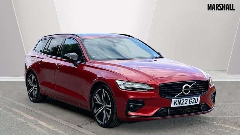 Red Used 2022 Volvo V60 R-Design Estate | £35,262 - Image 1/4