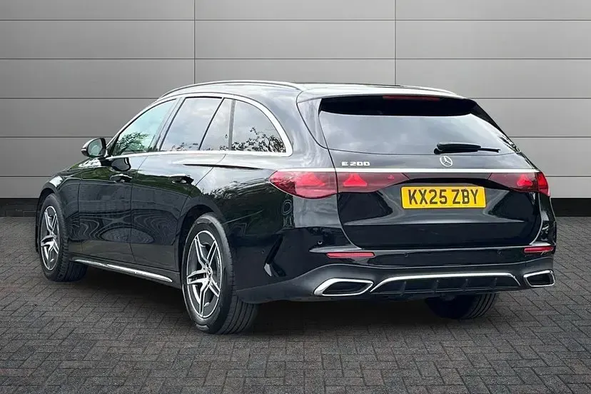 Used Mercedes E200 AMG line 223 HP (164 kW) 2025 Black Estate