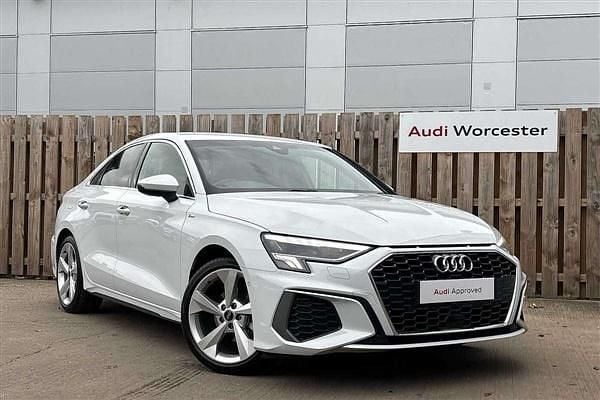 White Used 2024 Audi A3 S-Line Sedan | £26,999 (Fair price) - Image 1/4