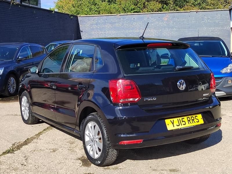 Used VW Polo SE 74 HP (54 kW) 2015 Black Hatchback