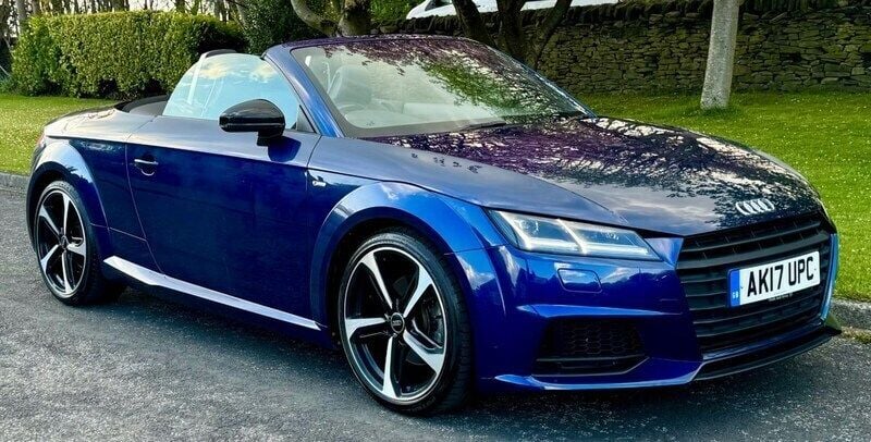 Blue Used 2017 Audi TT Roadster Black Edition Cabriolet | £11,750 - Image 1/4