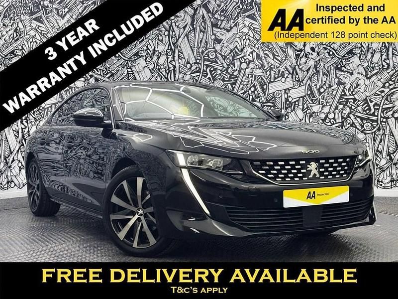 Black Used 2020 Peugeot 508 GT-line Hatchback | £13,595 (Fair price) - Image 1/2