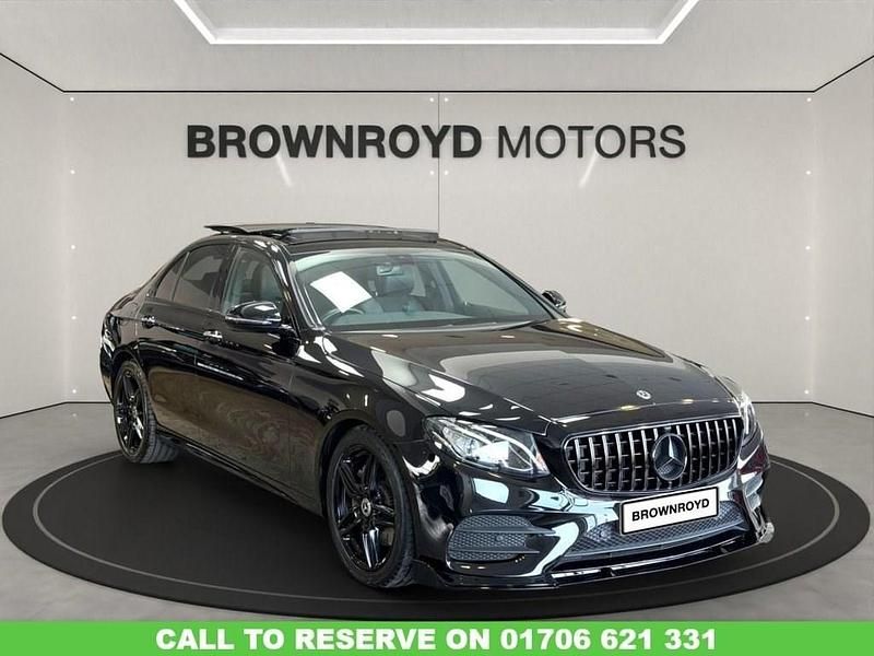 Used Mercedes E220 AMG line 194 HP (142 kW) 2018 Black Sedan