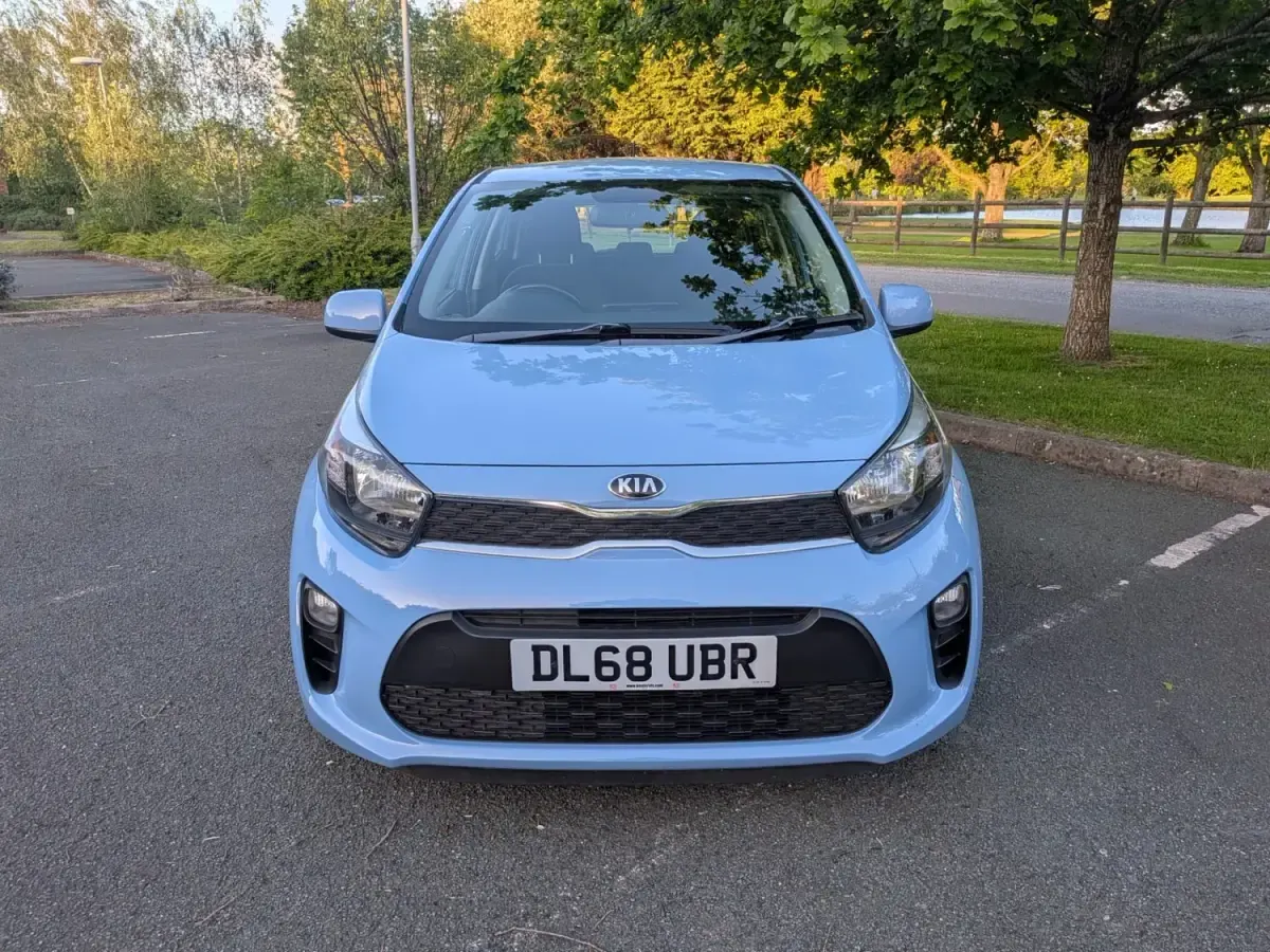 Begagnad Kia Picanto 66 HK (48 kW) 2018 Blå Halvkombi