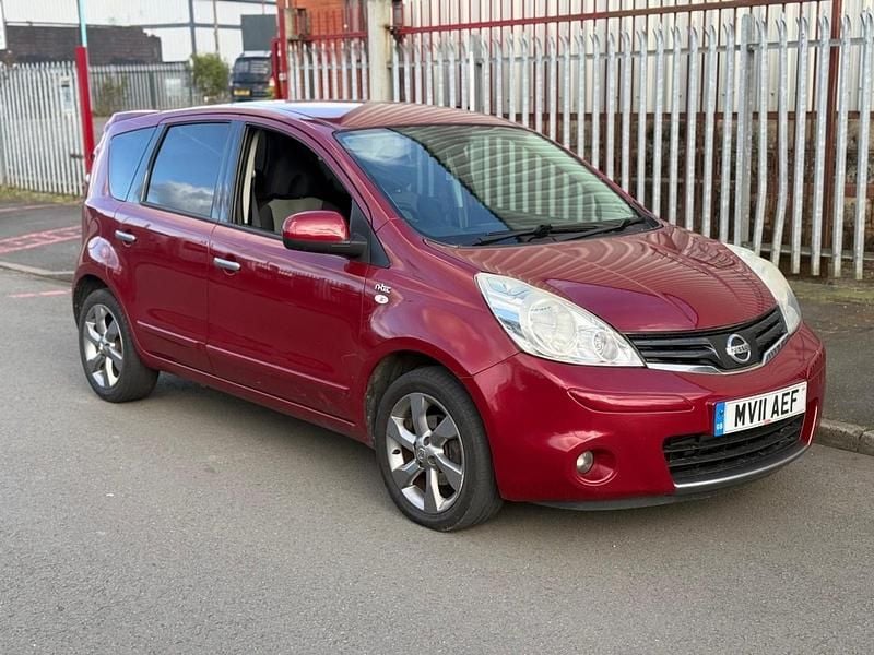 Used Nissan Note N-TEC 88 HP (64 kW) 2011 Red Hatchback