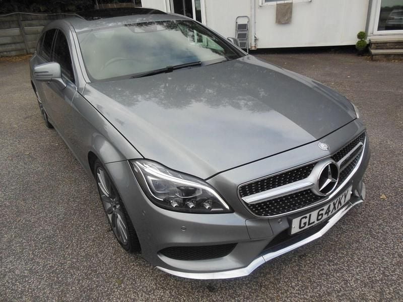 Silver Used 2015 Mercedes CLS220 Shooting Brake AMG line Estate | £12,000 - Image 1/4
