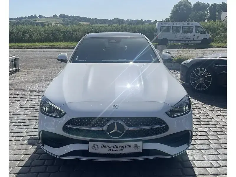 Used Mercedes C300e AMG Line Premium Plus 313 HP (230 kW) 2023 White Sedan