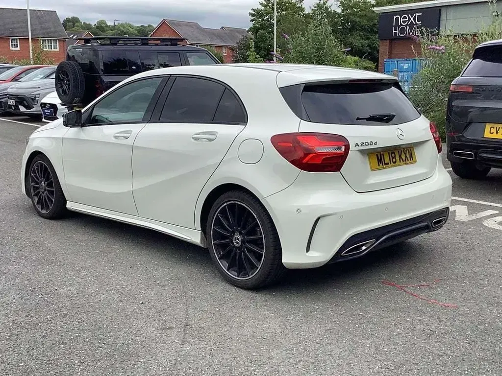 Used Mercedes A200 AMG Line Premium Plus 2018 White Hatchback