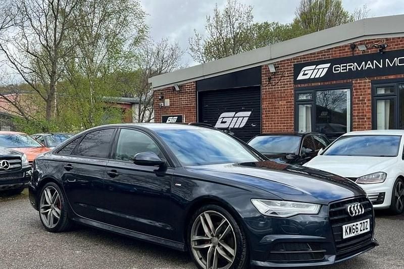 Used Audi A6 Black Edition 190 HP (139 kW) 2017 Blue Sedan