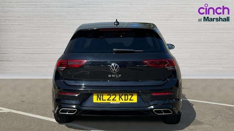Used VW Golf VIII R-line 130 HP (95 kW) 2022 Black Hatchback