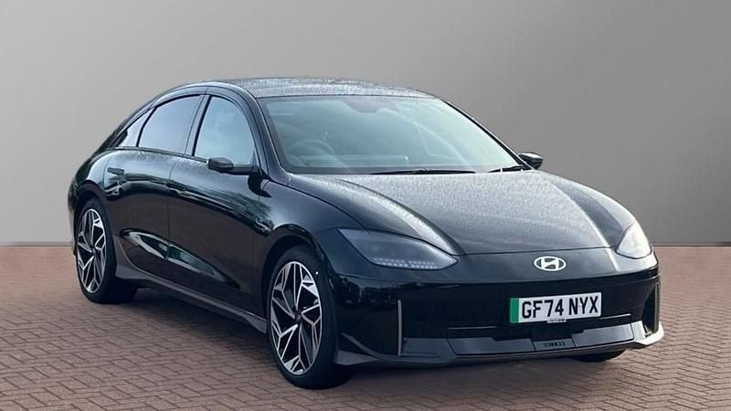 Abyss black prl Used 2025 Hyundai Ioniq 6 Ultimate Sedan | £32,800 (Expensive) - Image 1/4